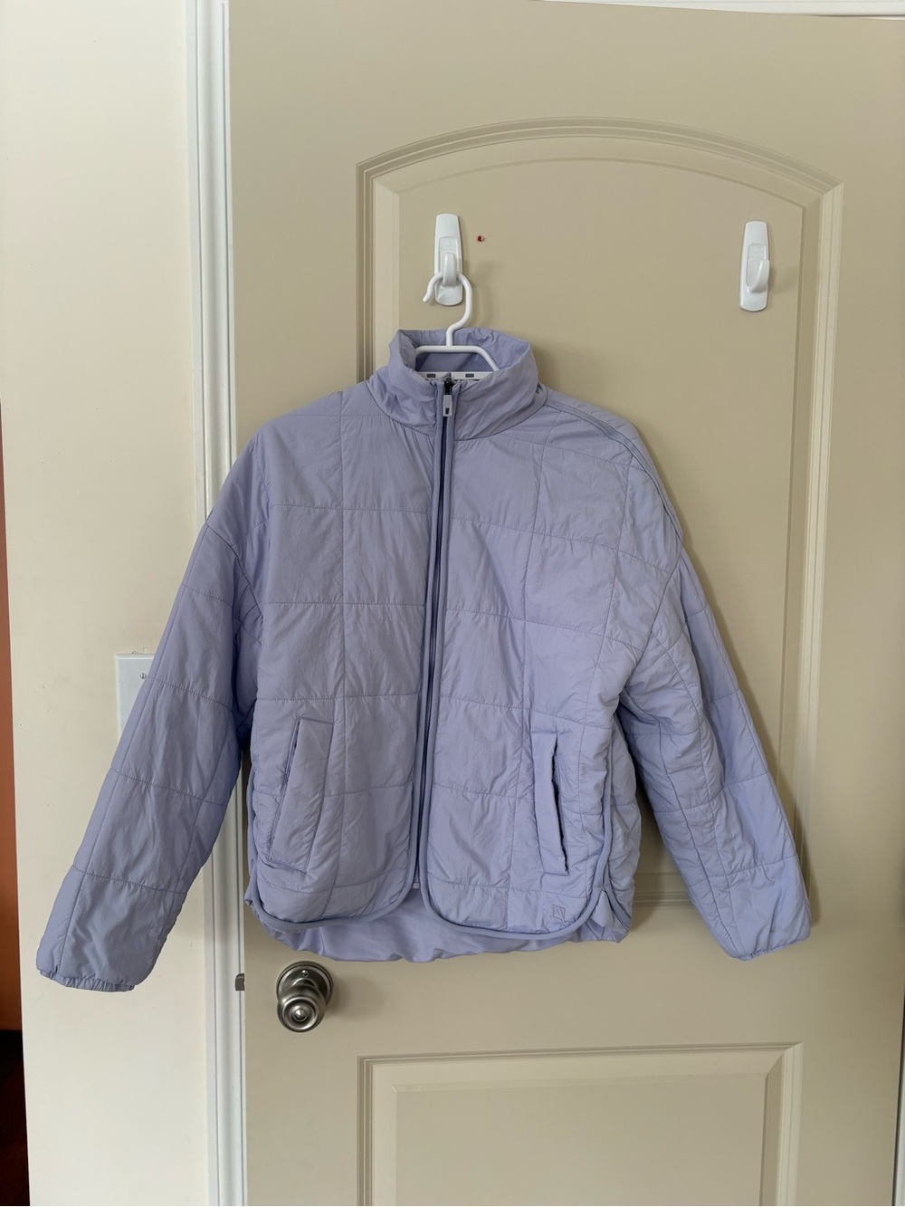 Light Lavender Quilted Puffer Jacket - Women's
